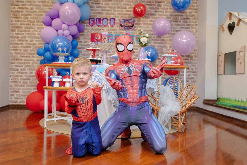 Aniversário de 7 anos — Romeu com Homem-Aranha